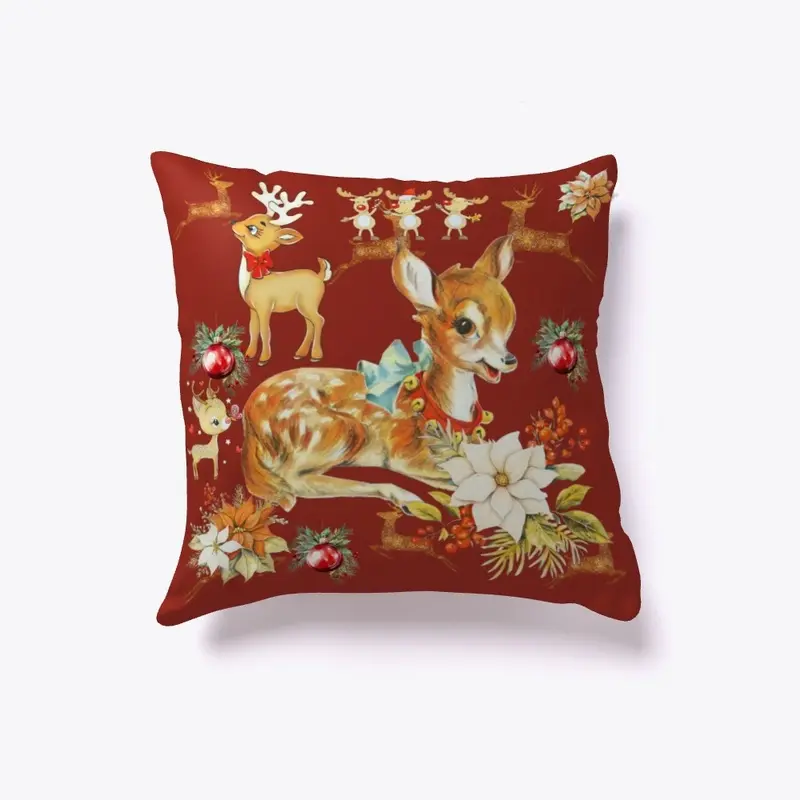 Merry Christmas Home Decor Pillow 